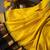 Yellow black  soft silk blend banarasi jacuard work designer party wear saree with unstitched blouse piece