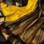 Yellow black  soft silk blend banarasi jacuard work designer party wear saree with unstitched blouse piece