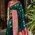 Green pink soft silk blend banarasi jacuard work designer party wear saree with unstitched blouse piece