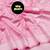 Baby pink soft silk blend banarasi jacuard work designer party wear saree with unstitched blouse piece