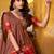 Super Brown Zari Work Chanderi Marriage Wear Half Saree Lehenga