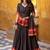 Fantastic Black Zari Weaving Chanderi Function Wear Half Saree Lehenga