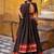 Fantastic Black Zari Weaving Chanderi Function Wear Half Saree Lehenga
