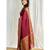 Maroon soft silk blend banarasi jacuard work designer party wear saree with unstitched blouse piece