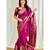 Pink soft silk blend banarasi jacuard work designer party wear saree with unstitched blouse piece