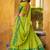 Terrific Green Zari Weaving Chanderi Event Wear Half Saree Lehenga