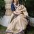 Blue white silk blend banarasi saree with unstitched blouse piece