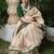 Green white silk blend banarasi saree with unstitched blouse piece