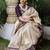 Wine white silk blend banarasi saree with unstitched blouse piece