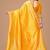 Yellow soft silk blend banarasi jacuard work designer party wear saree with unstitched blouse piece