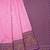 Pink blue soft silk blend banarasi jacuard work designer party wear saree with unstitched blouse piece