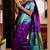 Wine rama soft silk blend banarasi jacuard work designer party wear saree with unstitched blouse piece