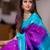 Wine rama soft silk blend banarasi jacuard work designer party wear saree with unstitched blouse piece
