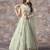 Pastel Green Sequins Work Designer Net Lehenga Set