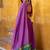 Stunning Purple Zari Weaving Chanderi Traditional Half Saree Lehenga