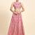 Pink Devsena Silk Embroidered Lehenga Choli Set