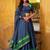 Wonderful Navy Blue Zari Weaving Chanderi Event Wear Half Saree Lehenga