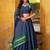 Wonderful Navy Blue Zari Weaving Chanderi Event Wear Half Saree Lehenga