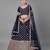 Navy Blue Wedding Wear Designer Lehenga Set