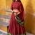 Lovely Maroon Zari Weaving Chanderi Wedding Wear Half Saree Lehenga