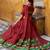 Lovely Maroon Zari Weaving Chanderi Wedding Wear Half Saree Lehenga