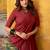 Lovely Maroon Zari Weaving Chanderi Wedding Wear Half Saree Lehenga
