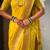 Mustard soft silk paithani nauvari zari weaving saree with matching blouse piece