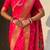 Pink soft silk paithani nauvari zari weaving saree with matching blouse piece