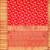 Red soft silk blend banarasi jacuard work designer party wear saree with unstitched blouse piece