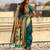 Teal soft silk paithani nauvari zari weaving saree with matching blouse piece