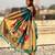 Teal soft silk paithani nauvari zari weaving saree with matching blouse piece