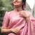 Baby pink soft silk blend banarasi jacuard work designer party wear saree with unstitched blouse piece
