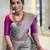 Grey soft silk blend banarasi jacuard work designer party wear saree with unstitched blouse piece