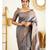 Grey soft silk blend banarasi jacuard work designer party wear saree with unstitched blouse piece