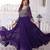 Stunning Purple Sequins Georgette Function Wear Gown