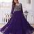 Stunning Purple Sequins Georgette Function Wear Gown