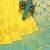 Yellow  turuoise soft silk blend banarasi jacuard work designer party wear saree with unstitched blouse piece