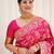 Pink soft silk blend banarasi jacuard work designer party wear saree with unstitched blouse piece