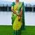 Parrot green soft silk blend banarasi jacuard work designer party wear saree with unstitched blouse piece