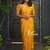 Yellow soft silk blend banarasi jacuard work designer party wear saree with unstitched blouse piece