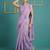 Lavender muga cotton resham weaving pencil art saree with matching blouse piece
