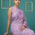 Lavender muga cotton resham weaving pencil art saree with matching blouse piece
