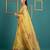 Yellow muga cotton resham weaving pencil art saree with matching blouse piece