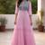 Pink linen long dress
