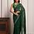 Green hand embellished pittan work chiffon saree