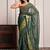 Green elegant bandhani georgette saree