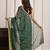 Green elegant bandhani georgette saree