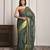 Green elegant bandhani georgette saree