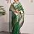 Green wedding wear banarasi tissue saree