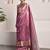 Wine banarasi tissue saree with zari booties